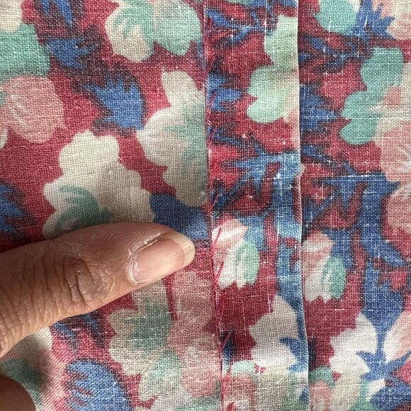 Reyn Spooner Shirt Mens Large Hawaiian Floral Vintage Aloha Casual Pink Blue - Picture 11 of 12